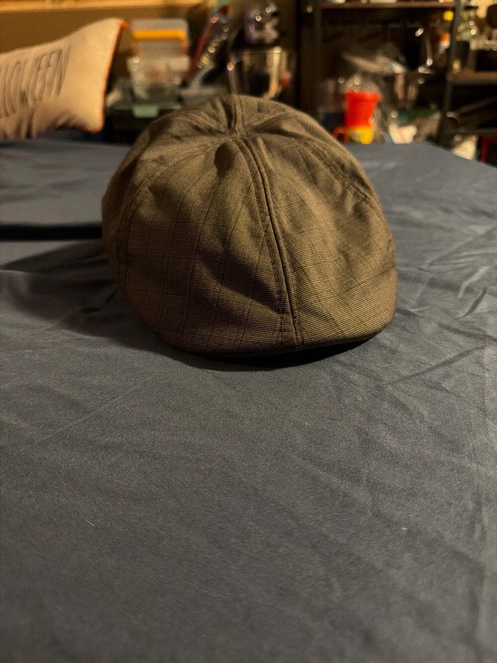 London Fog Plaid Pattern Newsboy Flat Cap